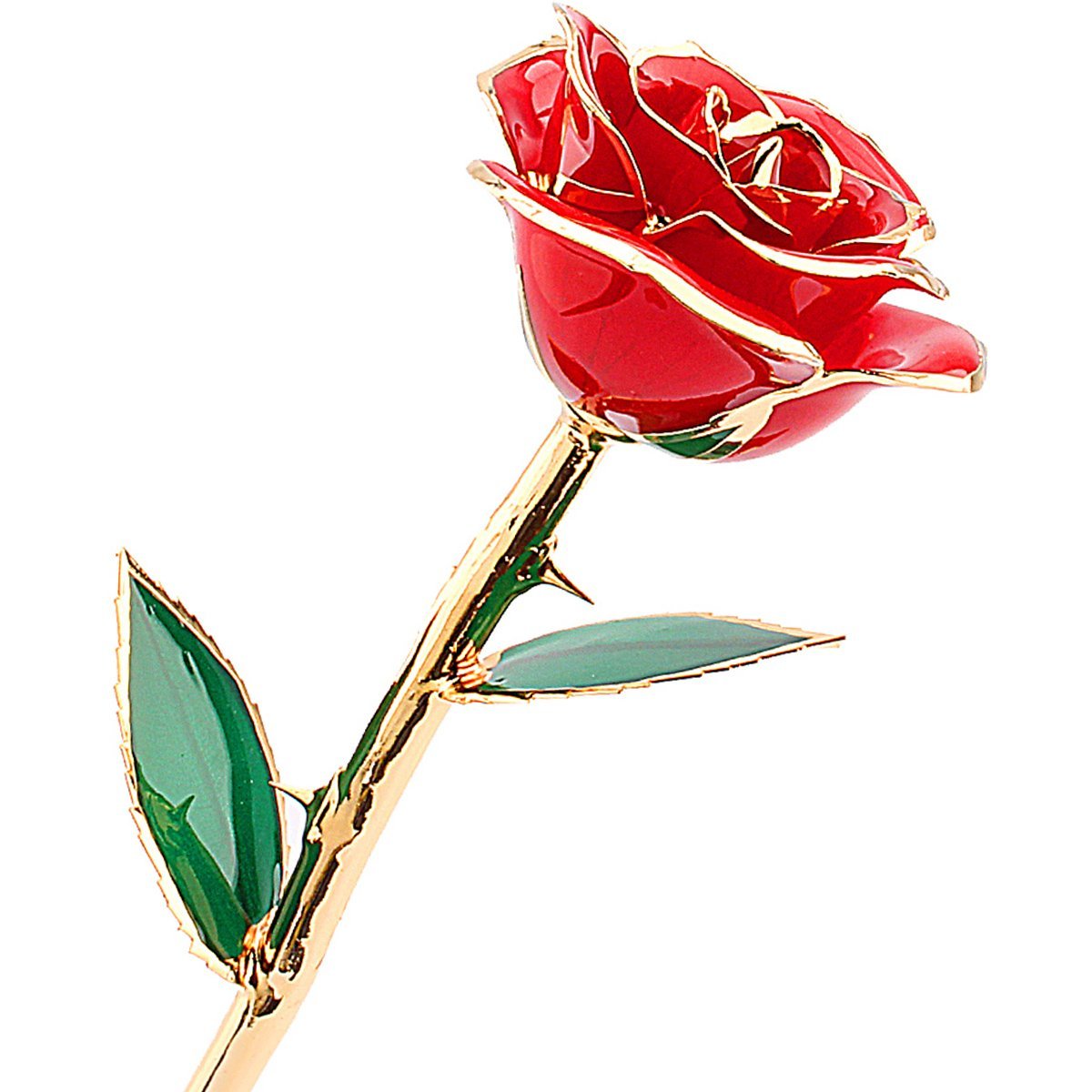 ZJchao Love Forever 24k vergoldet Echt Rose, Geschenk der Liebe (Rote)